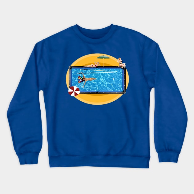 Amazing Pool Table Crewneck Sweatshirt by TenomonMalke